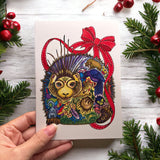 Porcupine Holiday Card