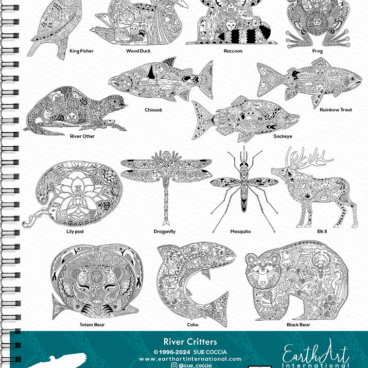 River Critters Coloring Book