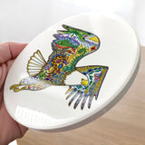 Bald Eagle Glazed Ceramic Coaster
