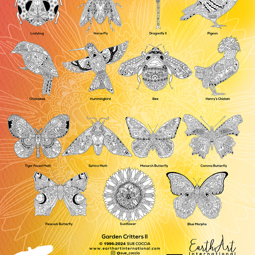 Garden Critters 2 Coloring Book