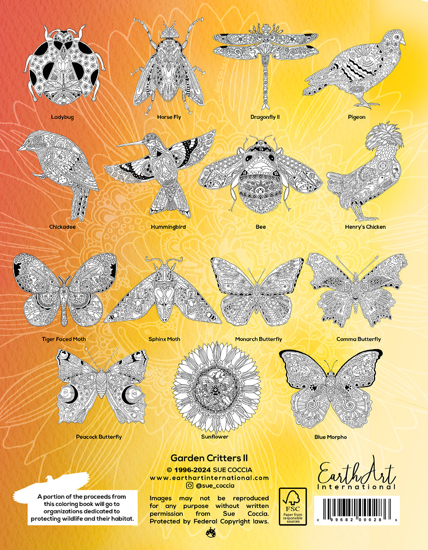 Garden Critters 2 Coloring Book