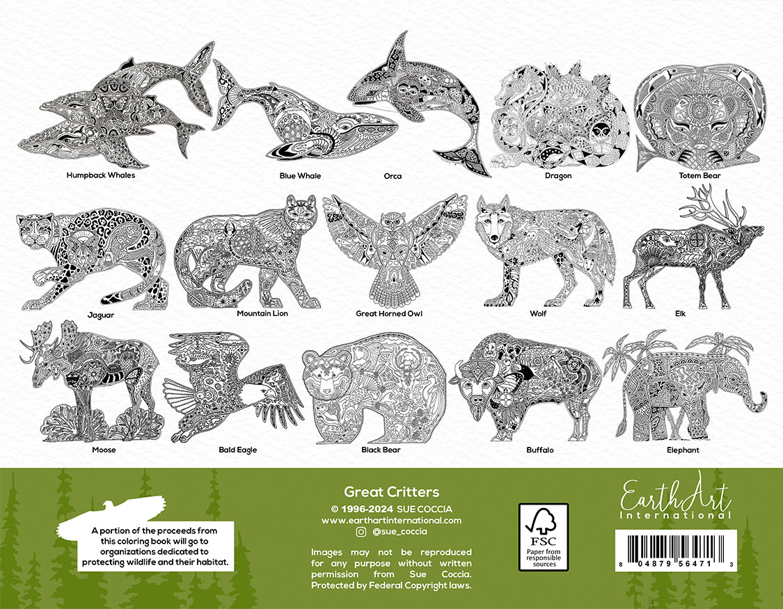 Great Critters Coloring Book