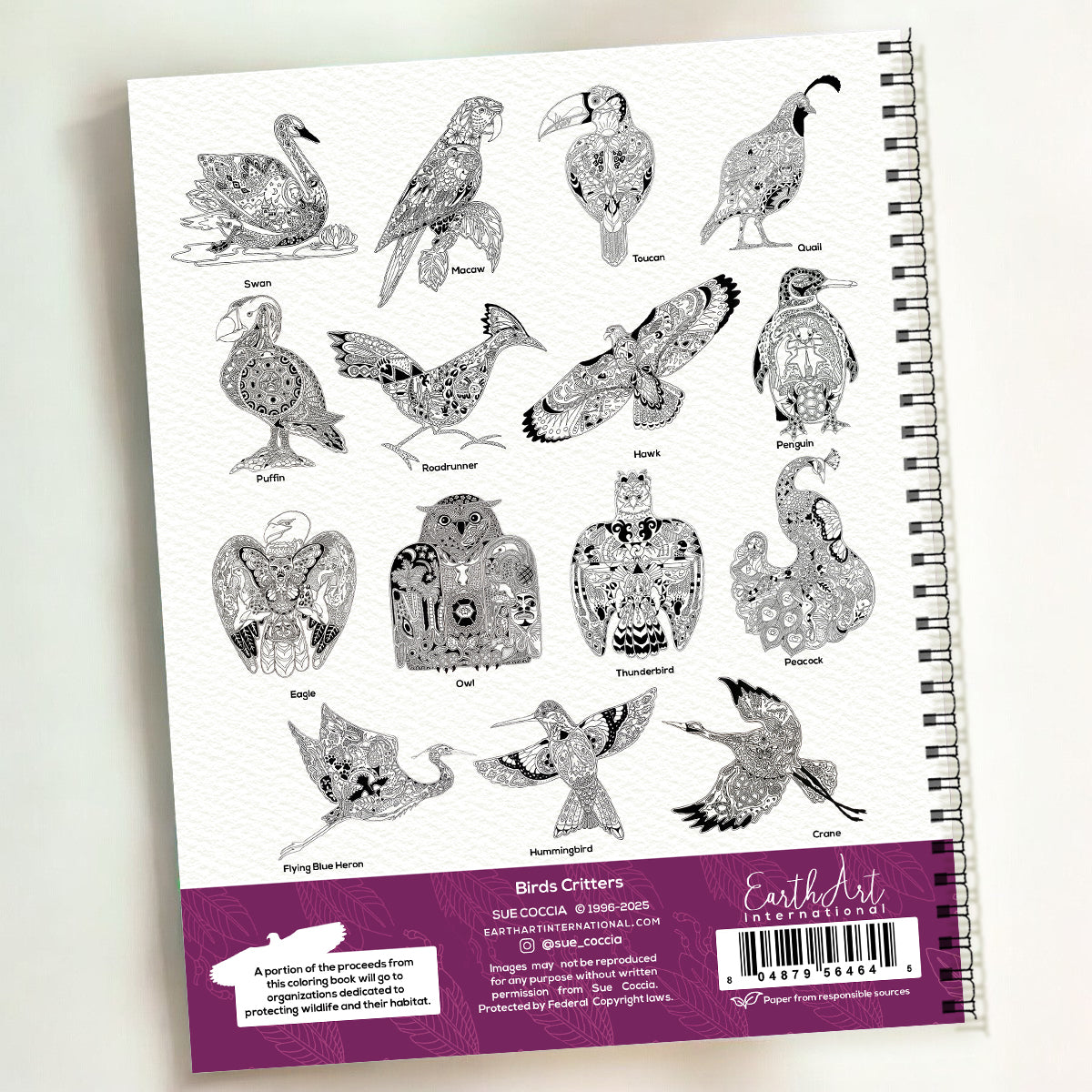 Bird Critters Coloring Book
