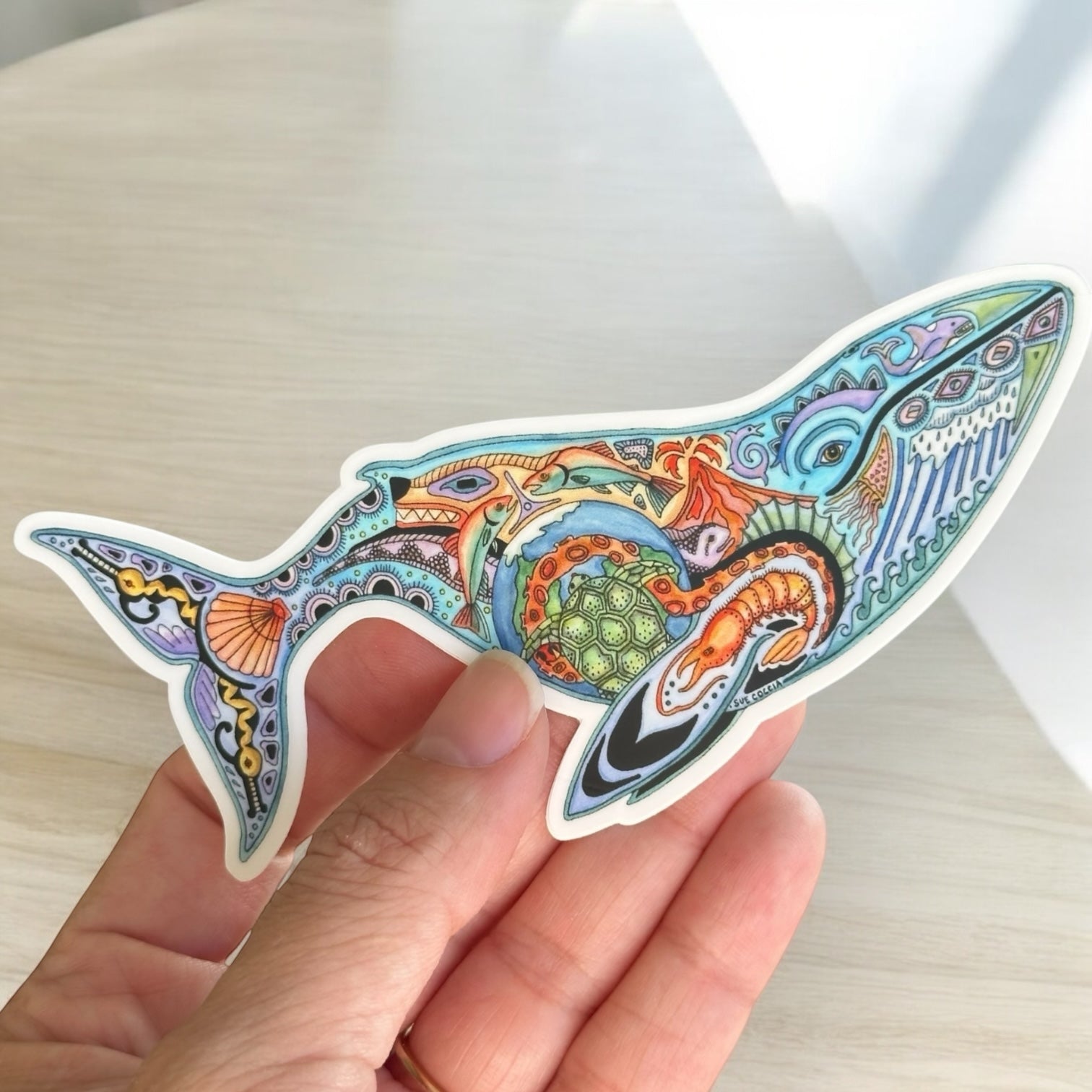 Blue Whale Sticker