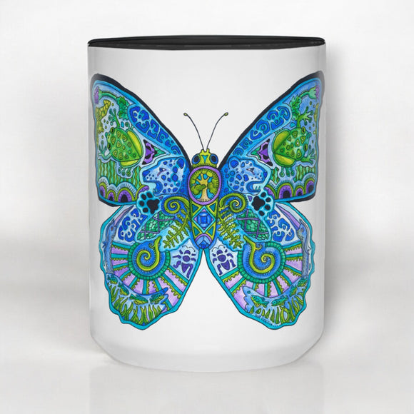 Blue Morpho Butterfly 15 oz Mug