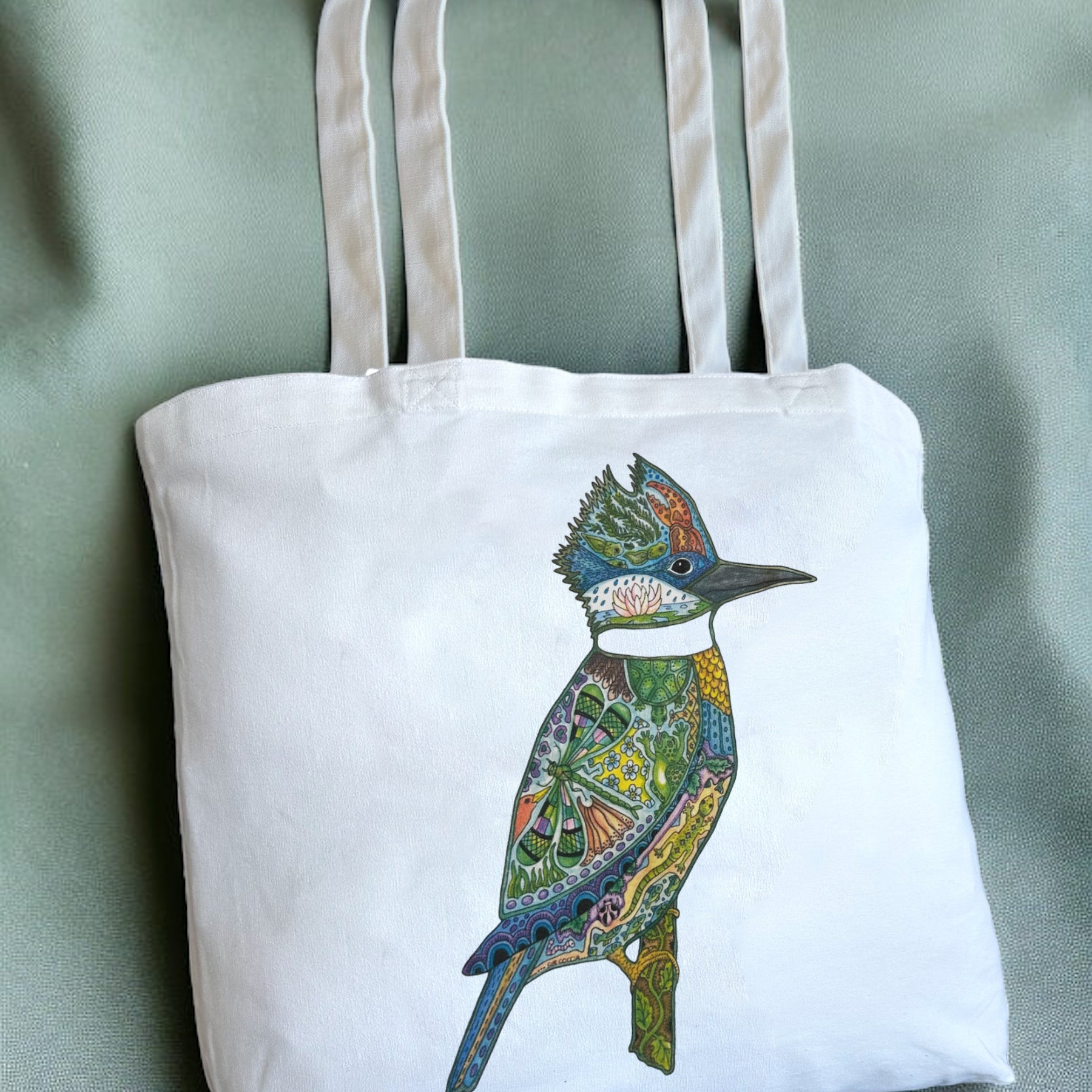 King Fisher Tote Bag - Large