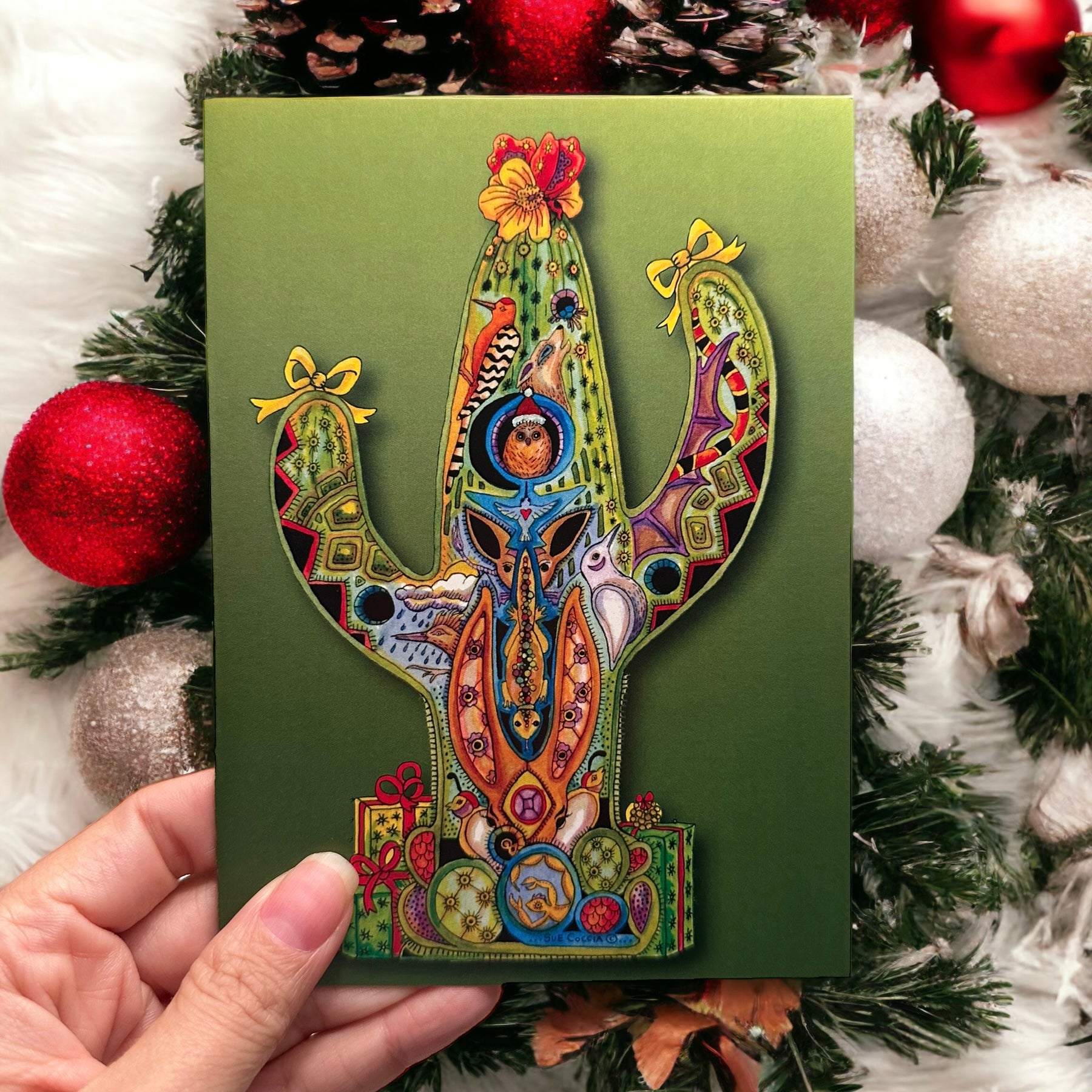 Cactus Holiday Card
