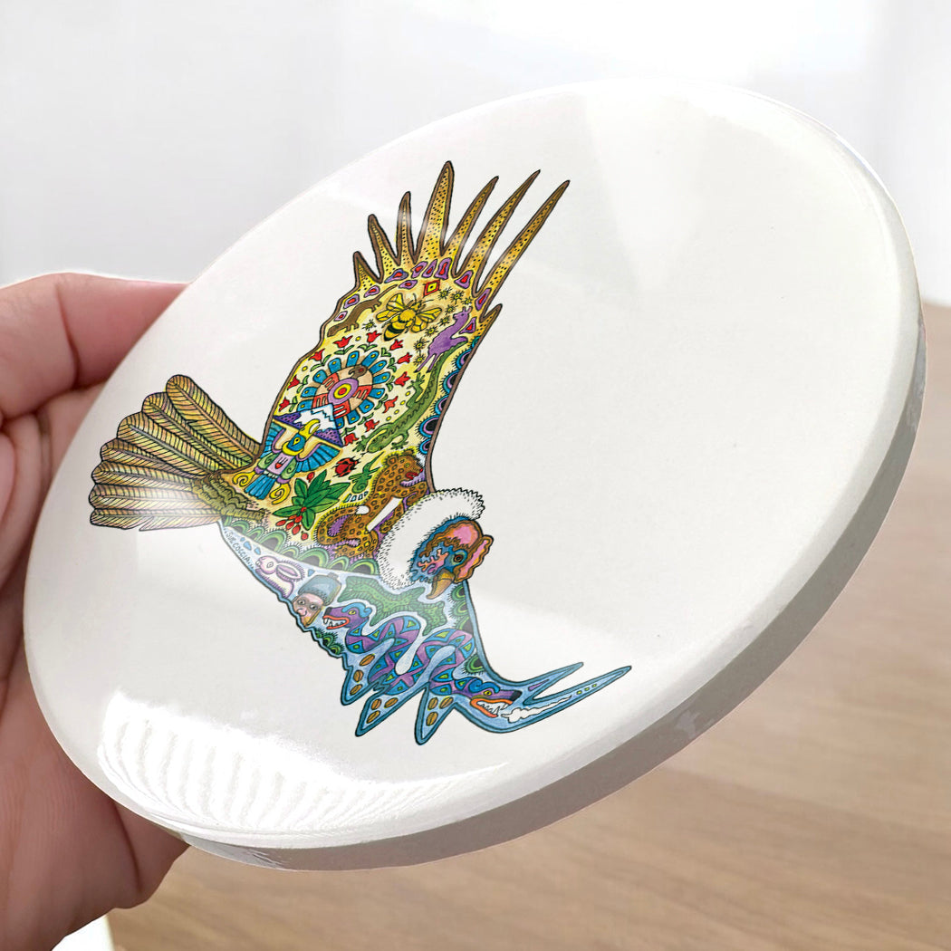 Condor Glazed Ceramic Coaster