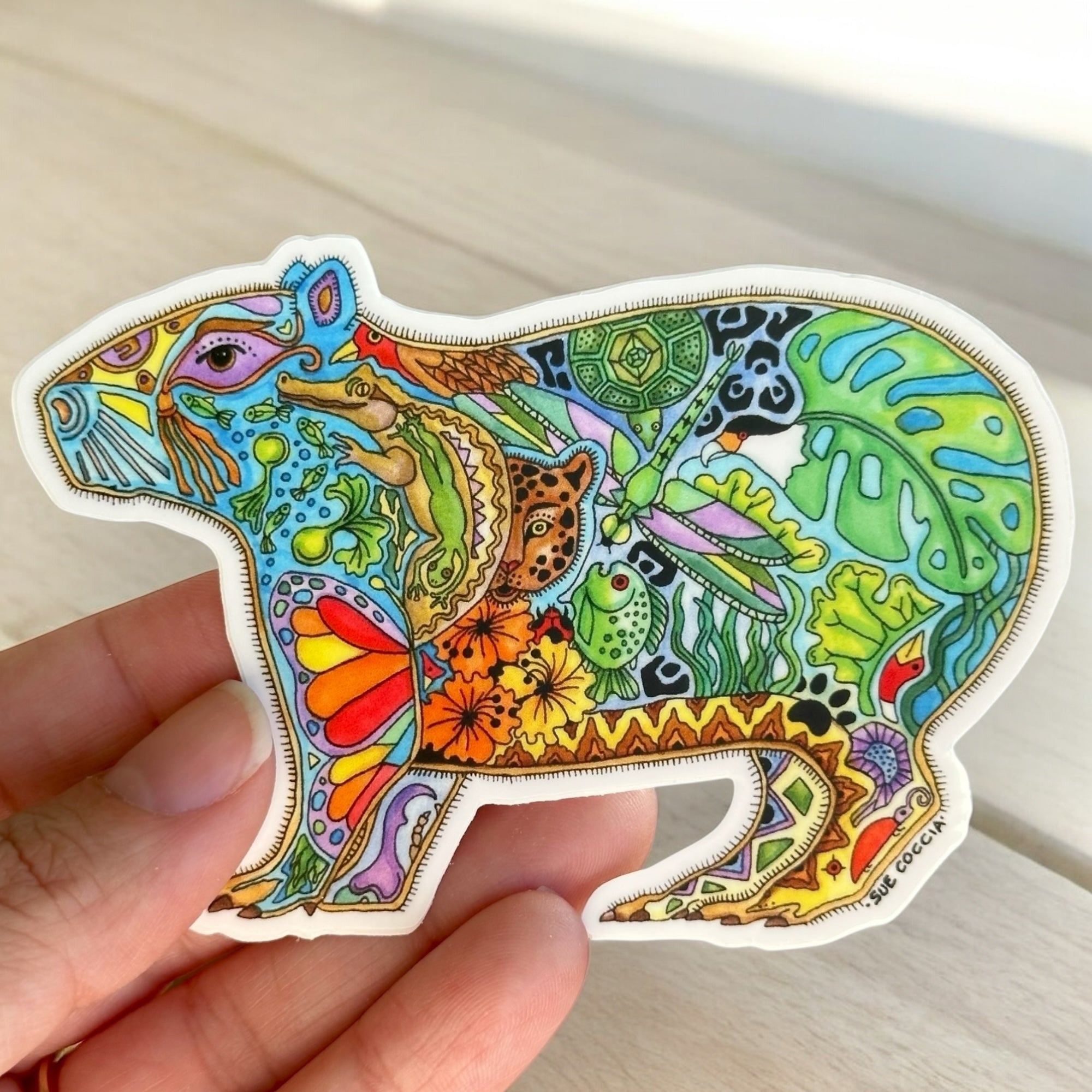 Capybarea Sticker Capybara Sticker – EarthArt International