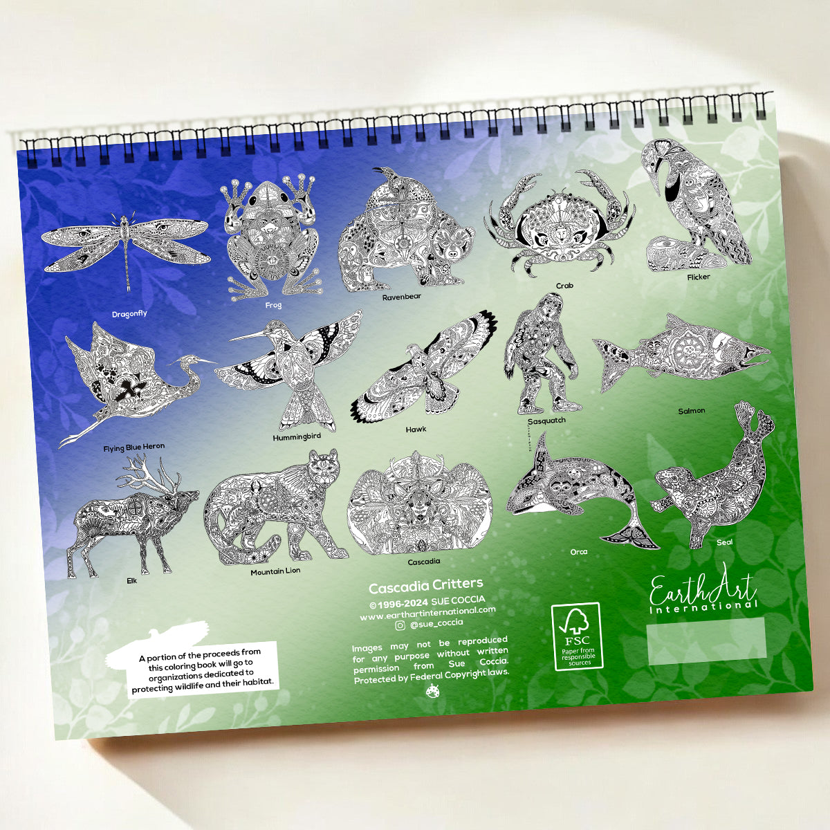 Cascadia Critters Coloring Book