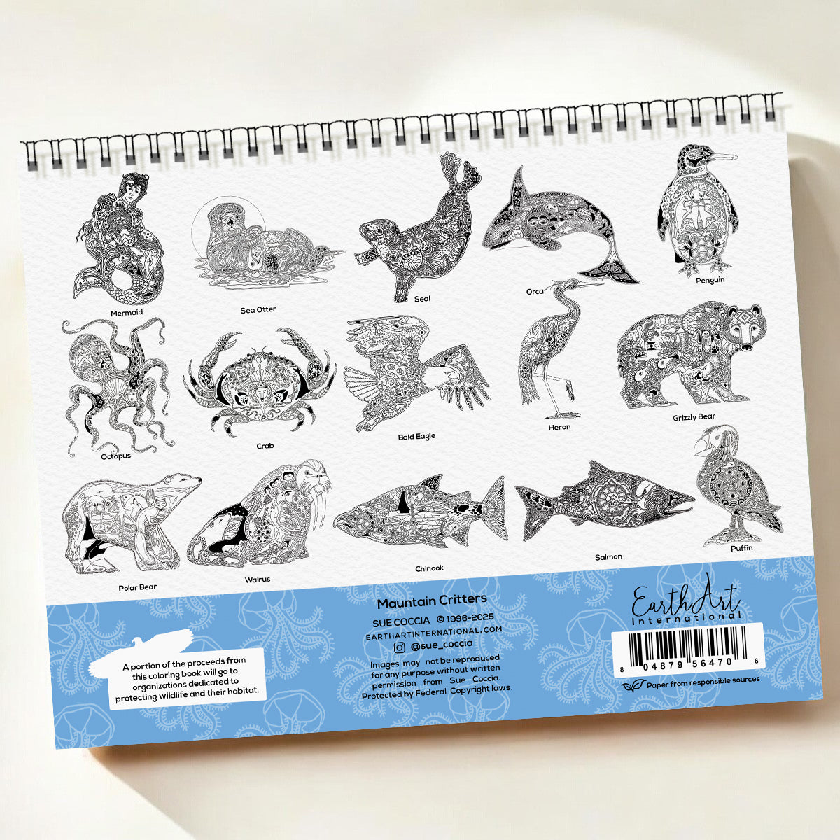 Coastal Critters Coloring Book