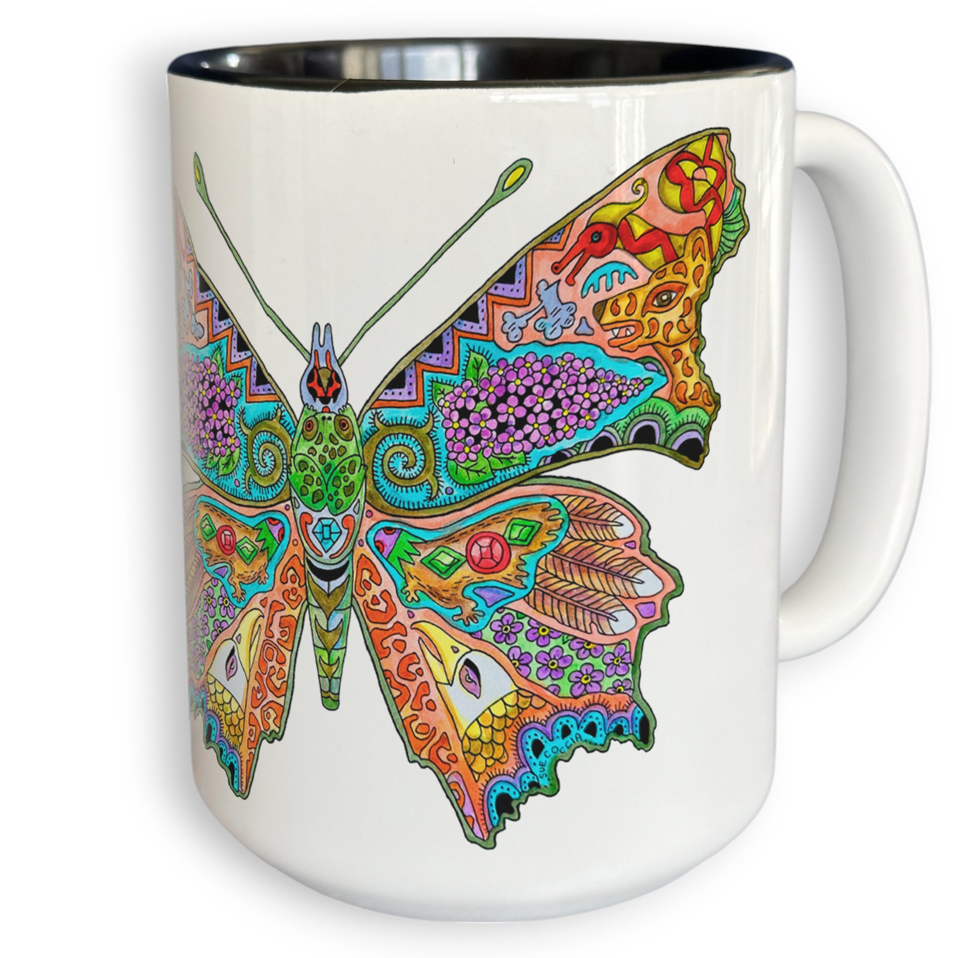 Comma Butterfly Fly 15 oz Mug