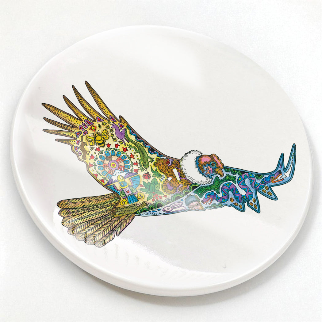 Condor Glazed Ceramic Coaster