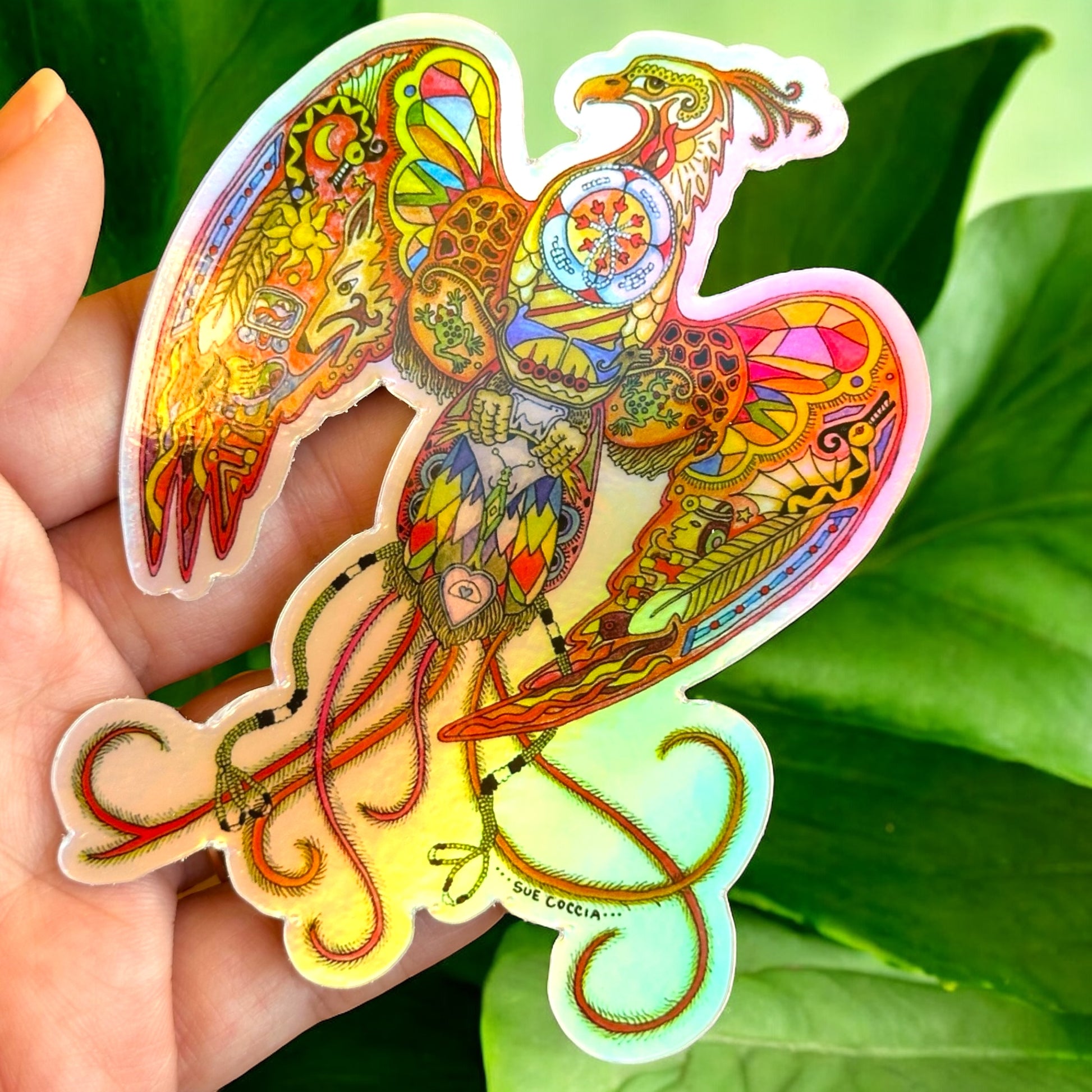 Phoenix Holographic Sticker