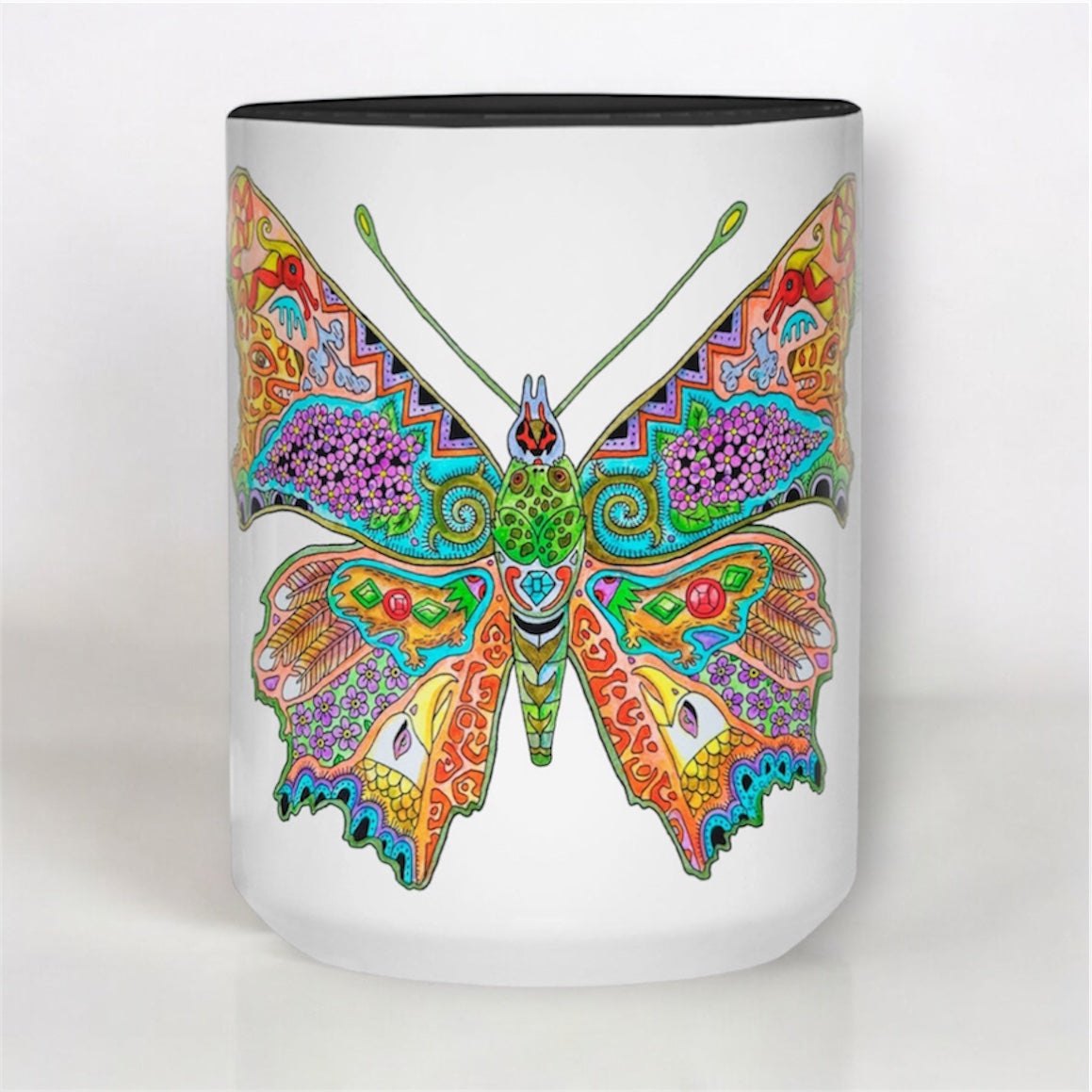 Comma Butterfly Fly 15 oz Mug