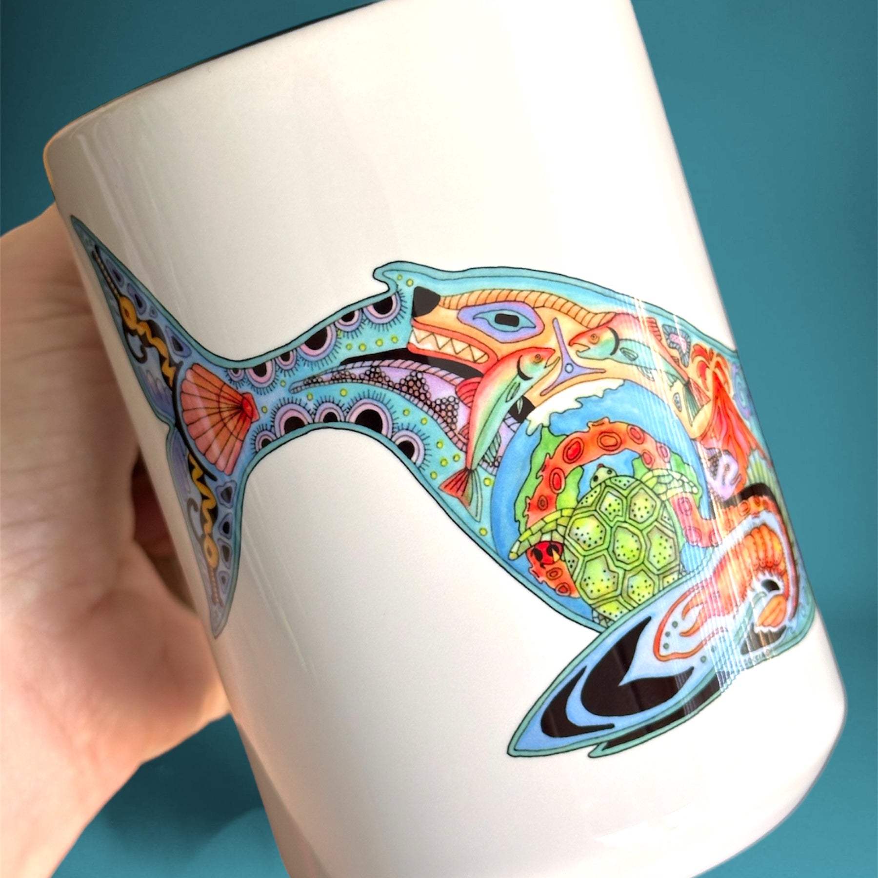 Blue Whale 15 oz Mug