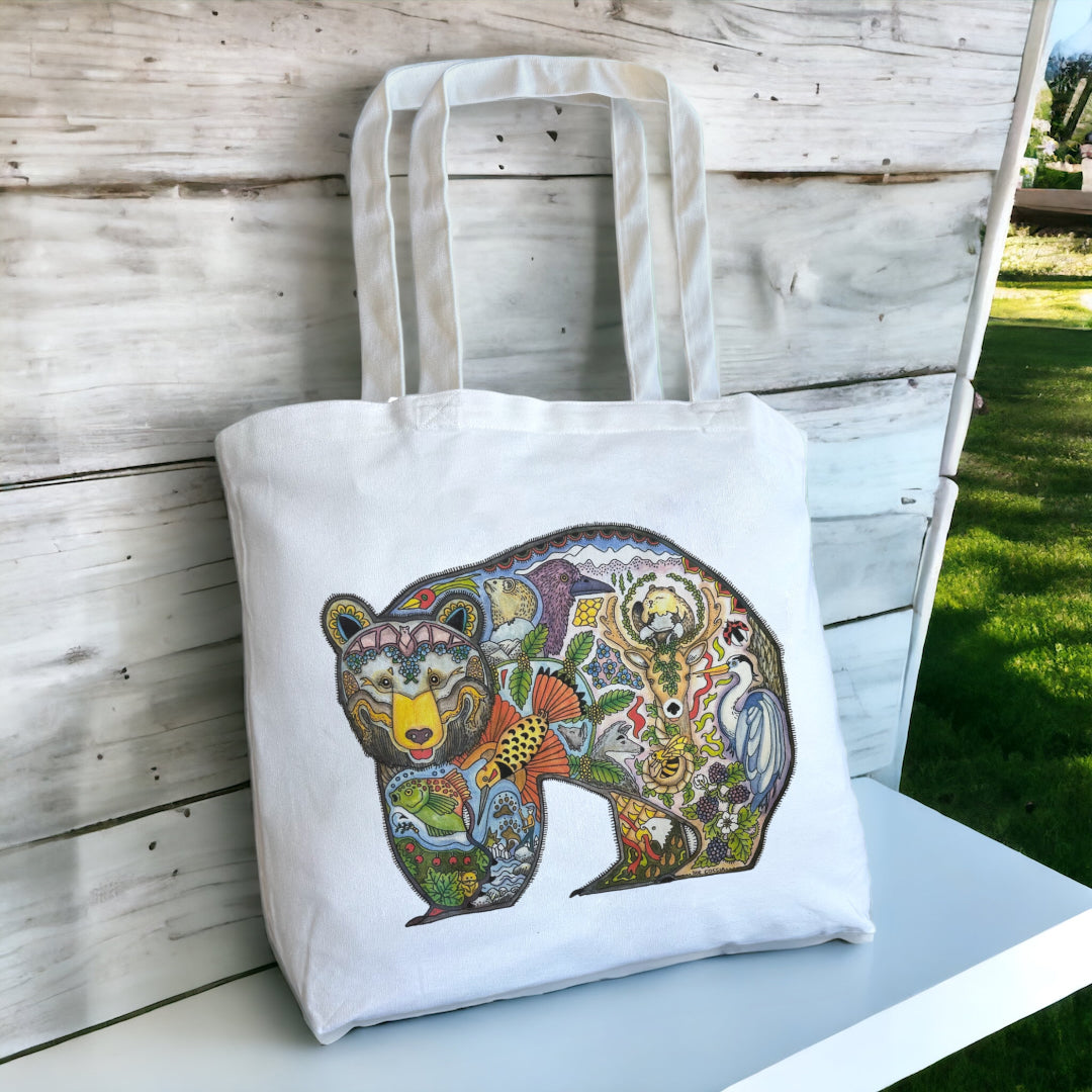 Black bear 2 Tote Bag - Large