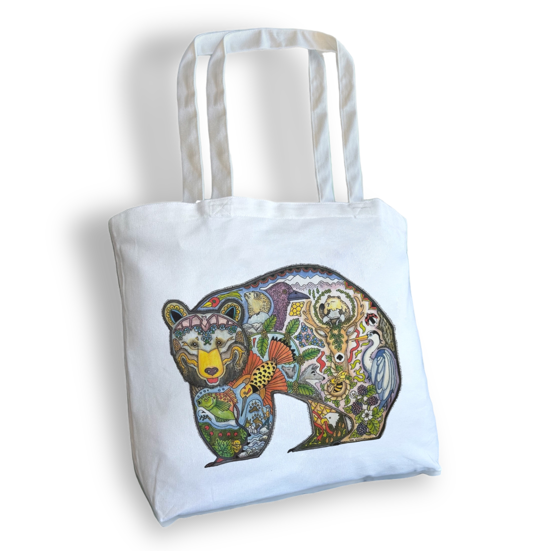 Black bear 2 Tote Bag - Large