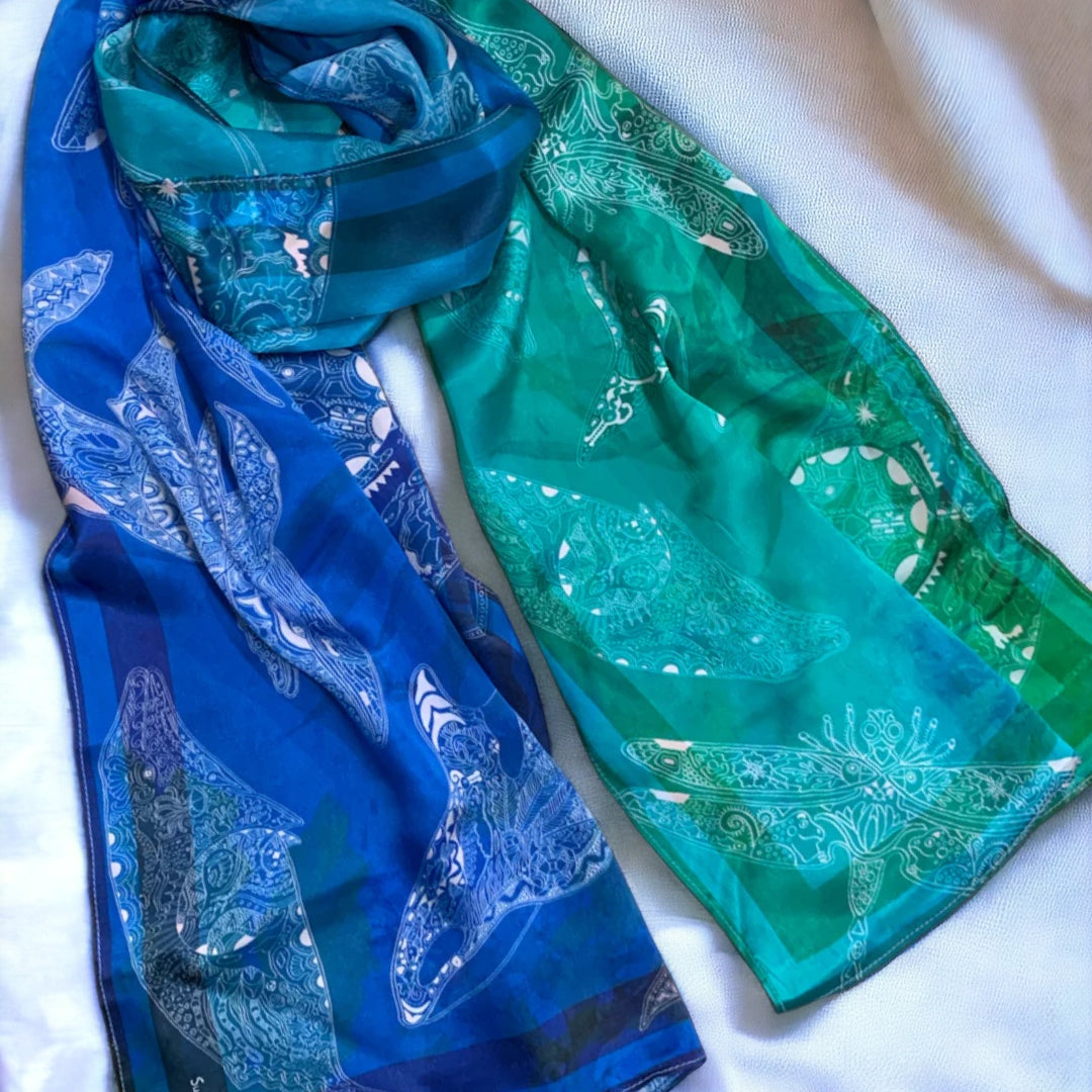 Ocean Spirits Silk Scarf