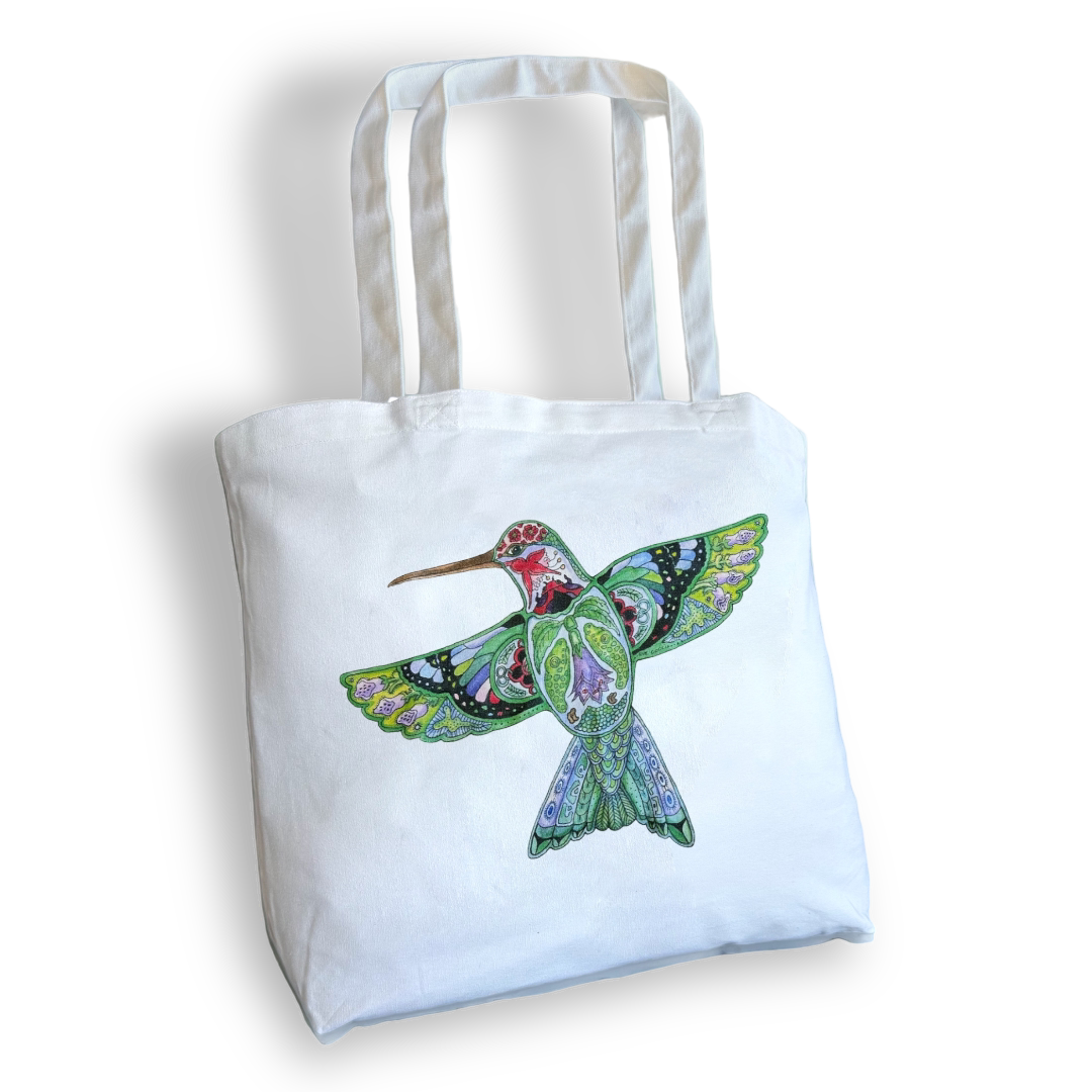 Hummingbird Tote Bag - Large