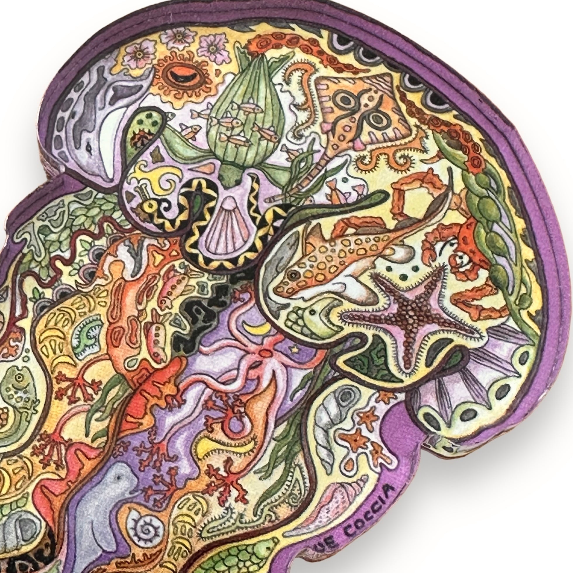 Jellyfish Magnet and Keychain