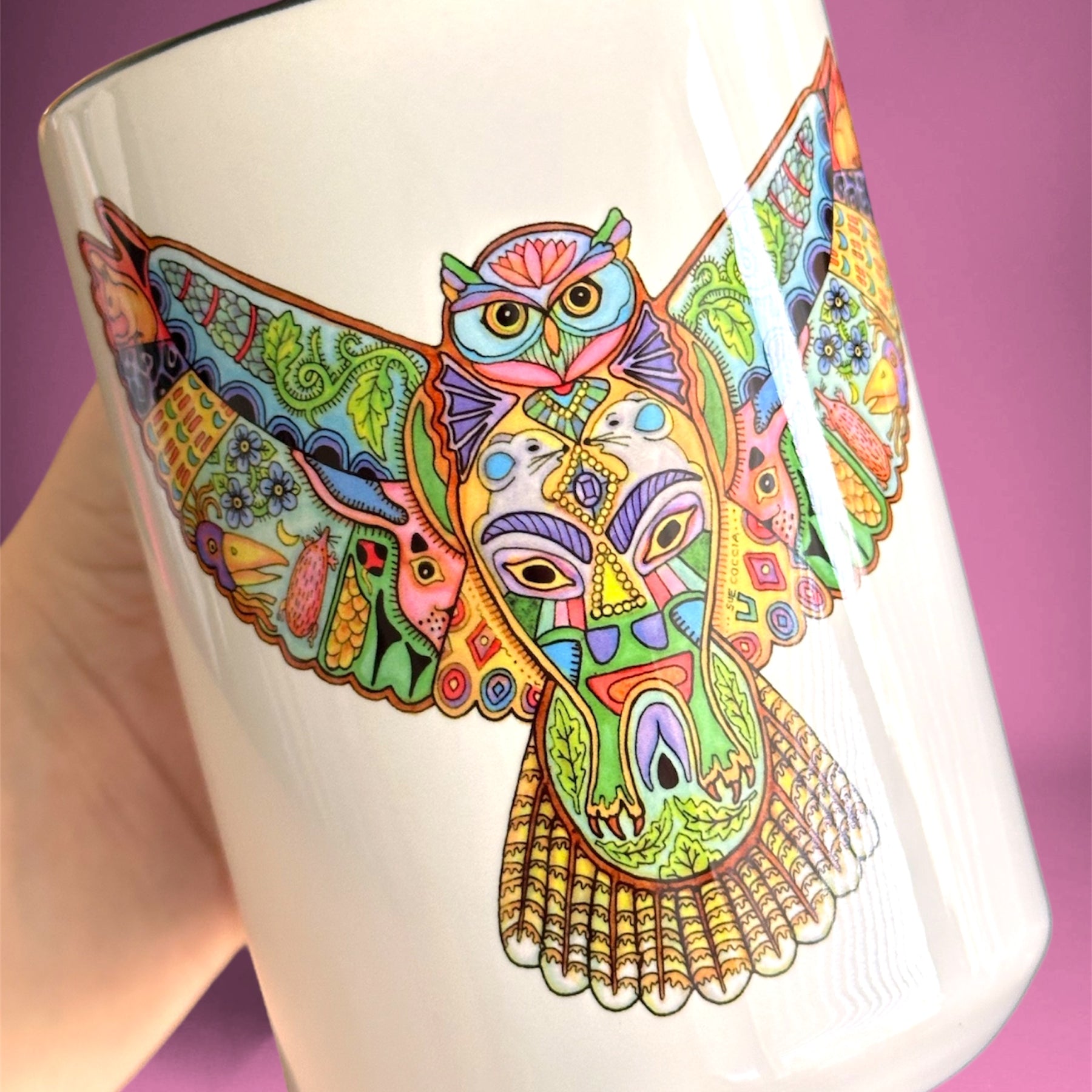 Great Horned Owl 15 oz Mug
