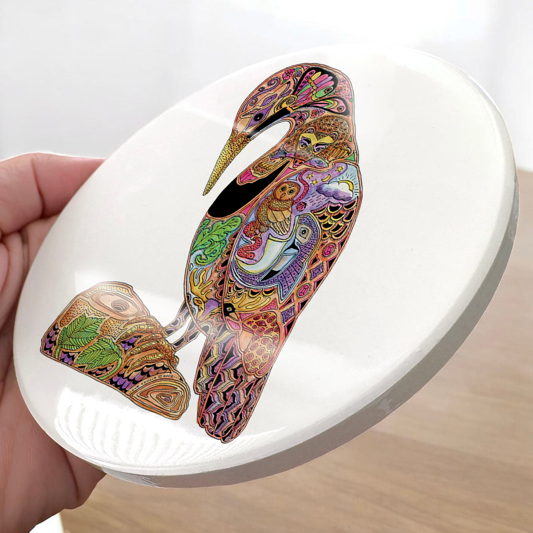 Flicker Glazed Ceramic Coaster