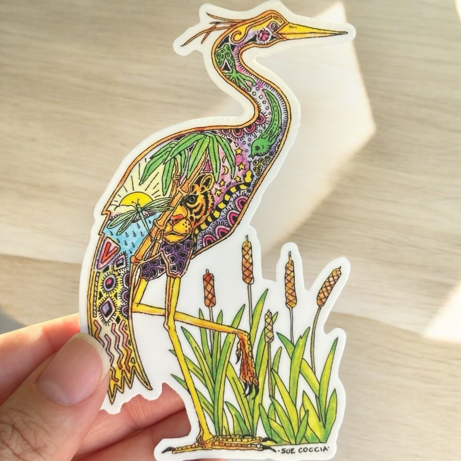 Heron Sticker