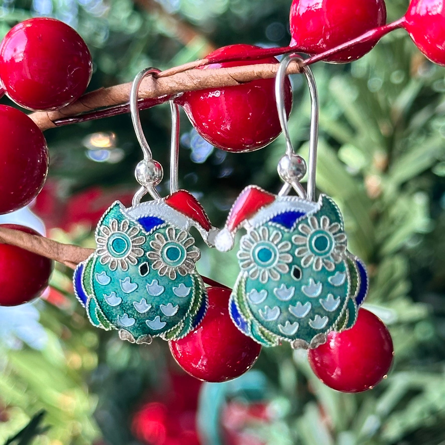 Christmas Hoot Earrings