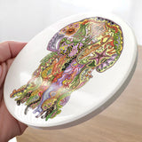 Jellyfish Glazed Ceramic Coaster