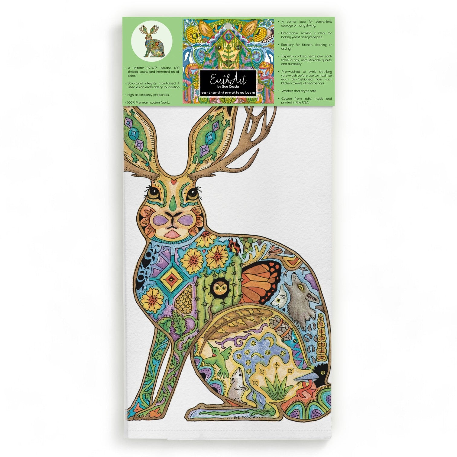 Jackalope Flour Sack Towel