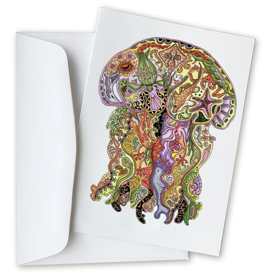 Jellyfish Note Card
