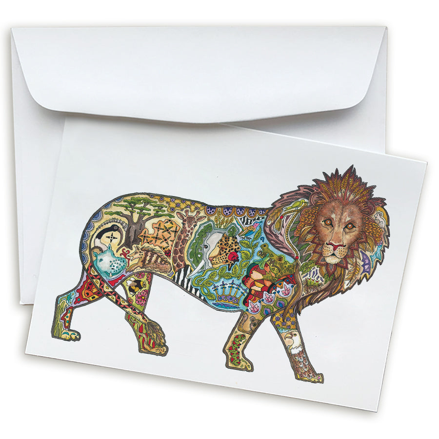 Lion Note Card