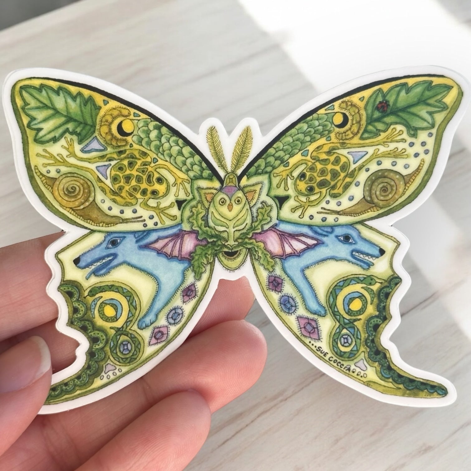 Luna Moth Sticker