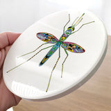 Mosquito Glazed Ceramic Coaster