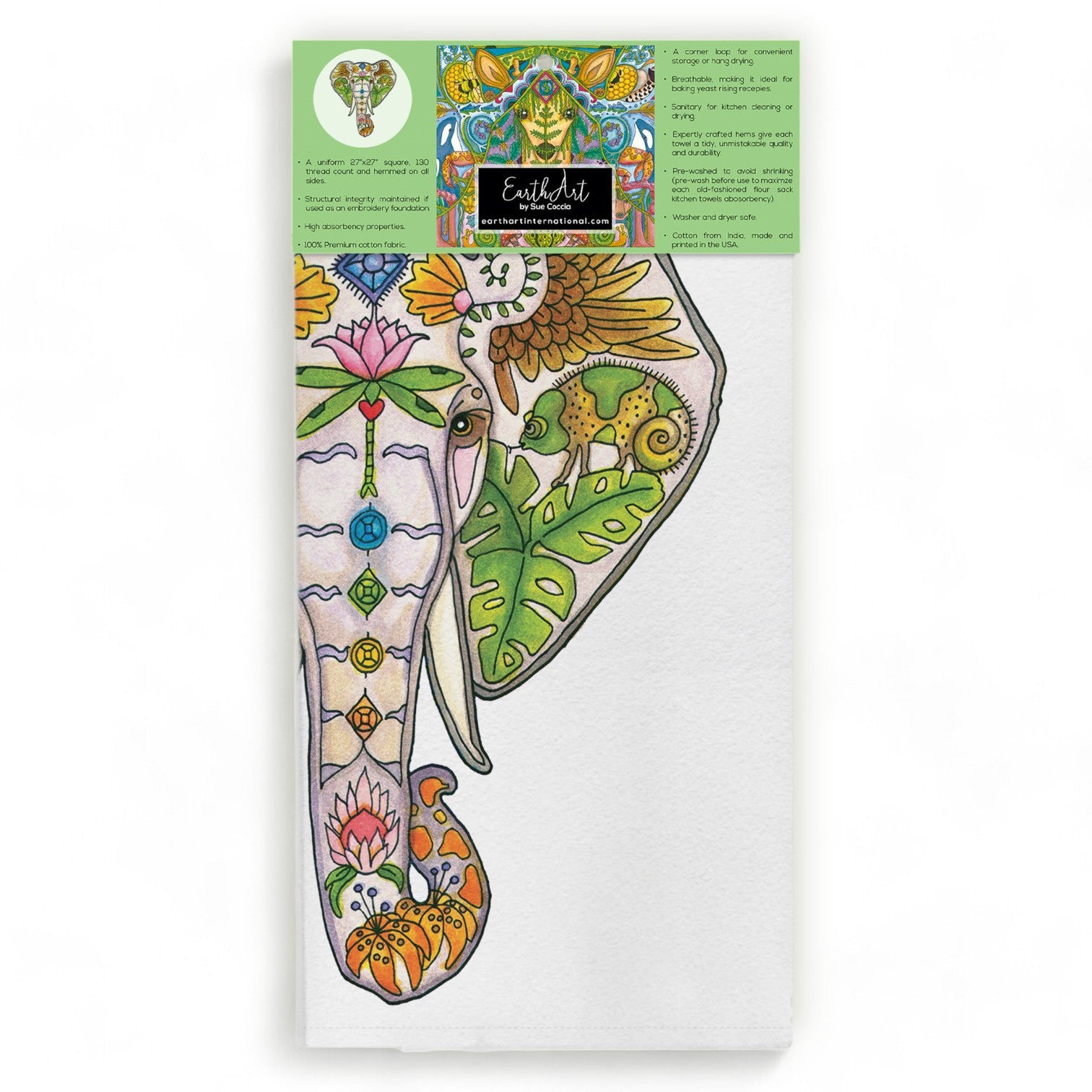 Mabula Elephant - Head - Flour Sack Towel