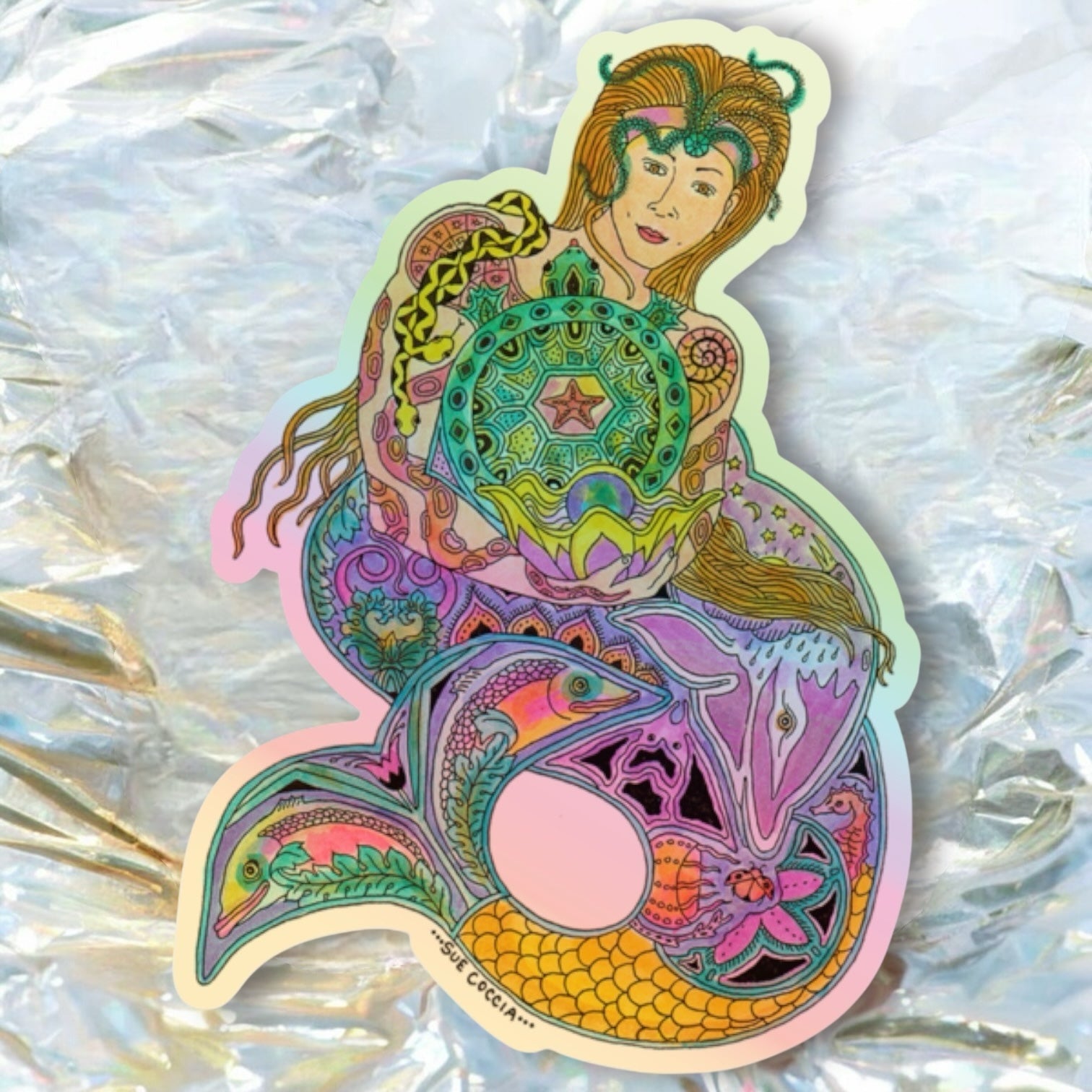 Mermaid Holographic Sticker