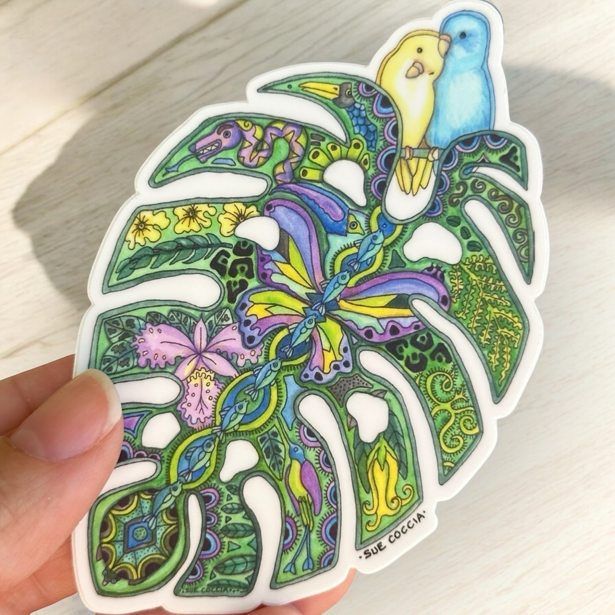 Monsteria Sticker Monstera Sticker – EarthArt International
