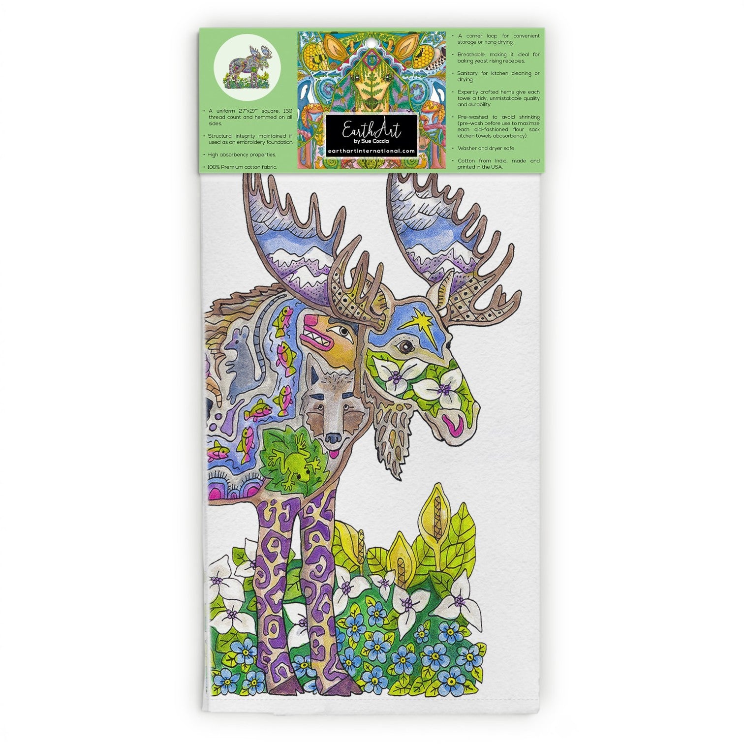 Moose 2 Flour Sack Towel
