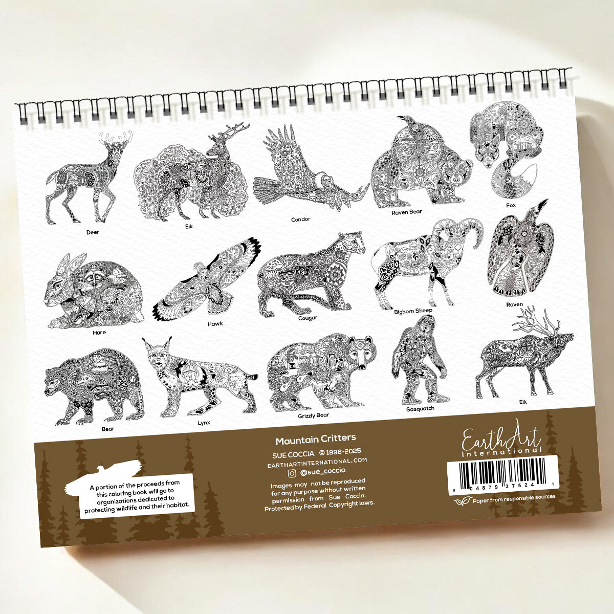 Mountain Critters Coloring Book