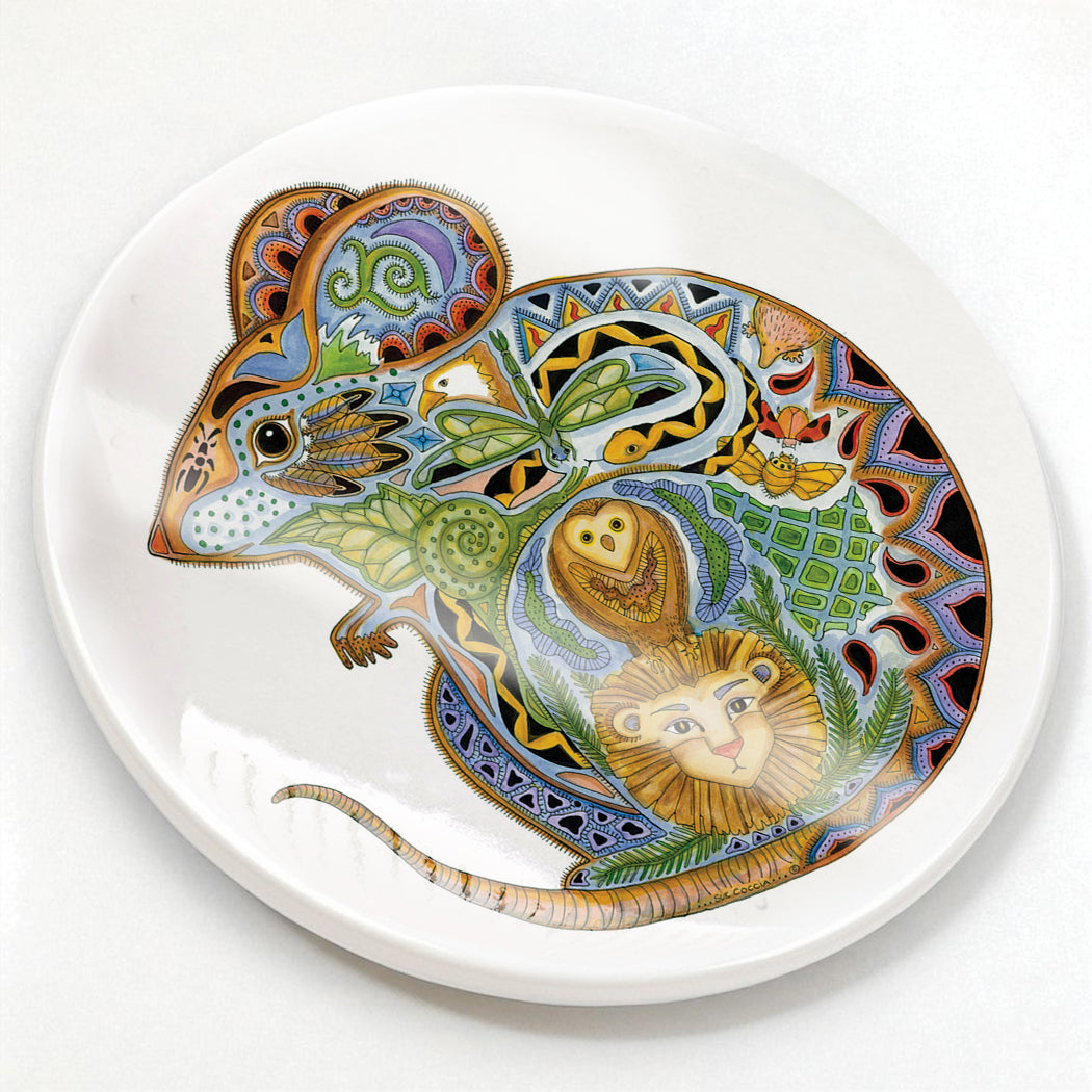 Mouse Glazed Ceramic Coaster