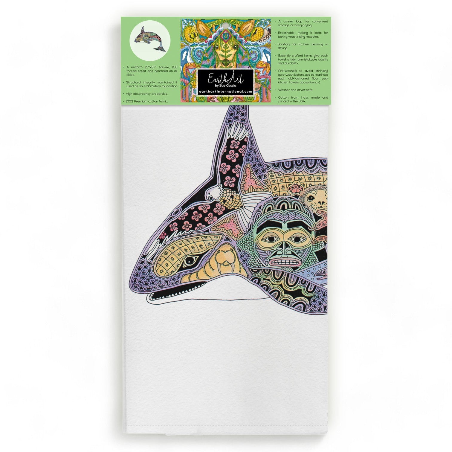 Orca Flour Sack Towel