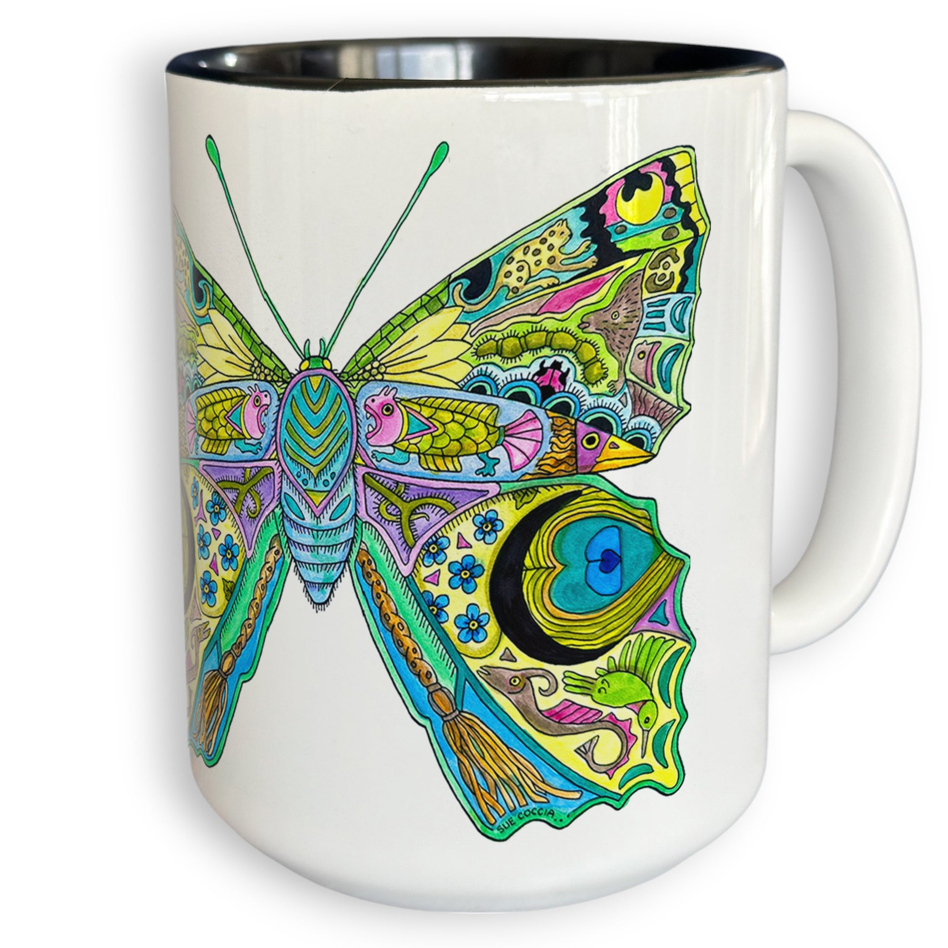 Peacock butterfly 15 oz Mug