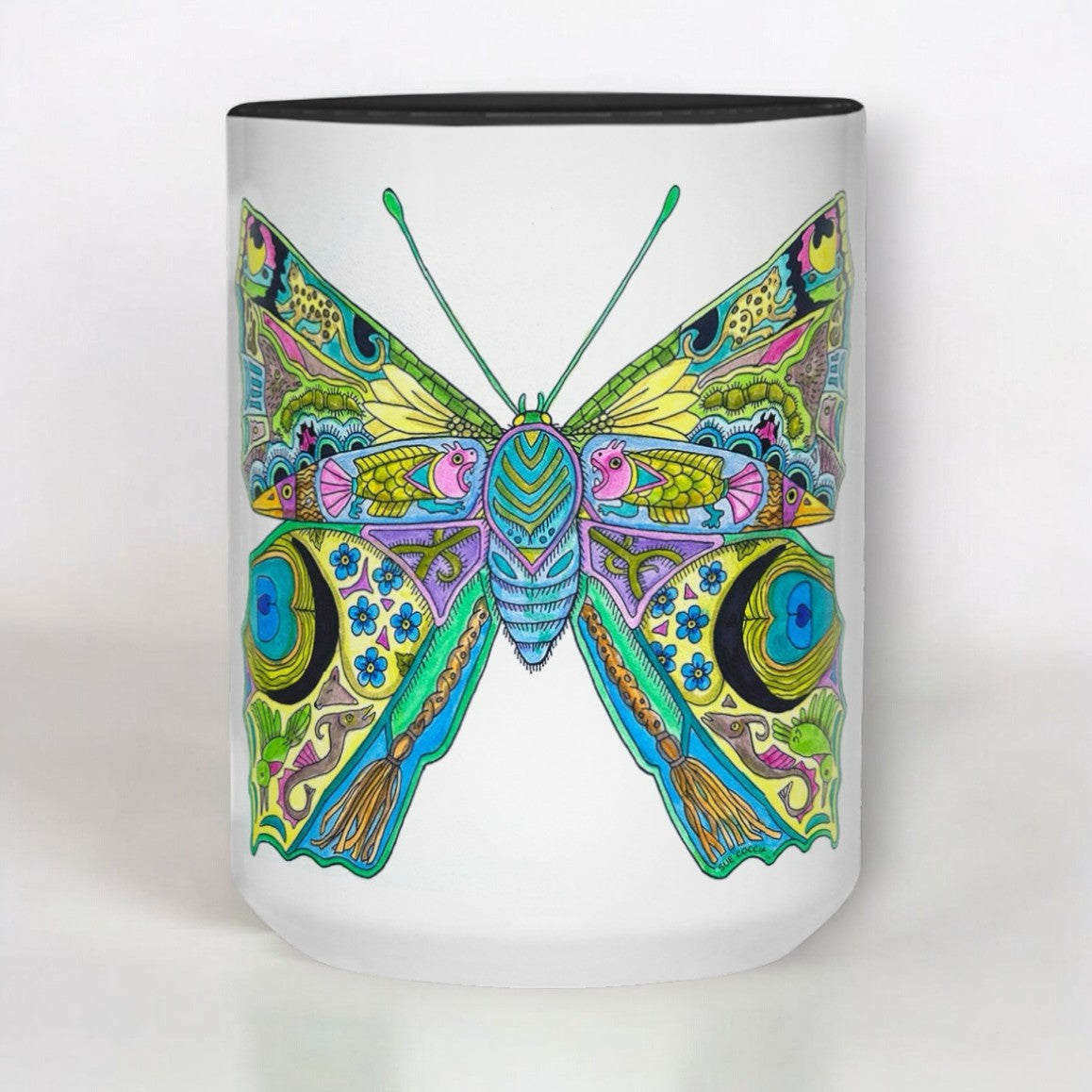 Peacock butterfly 15 oz Mug