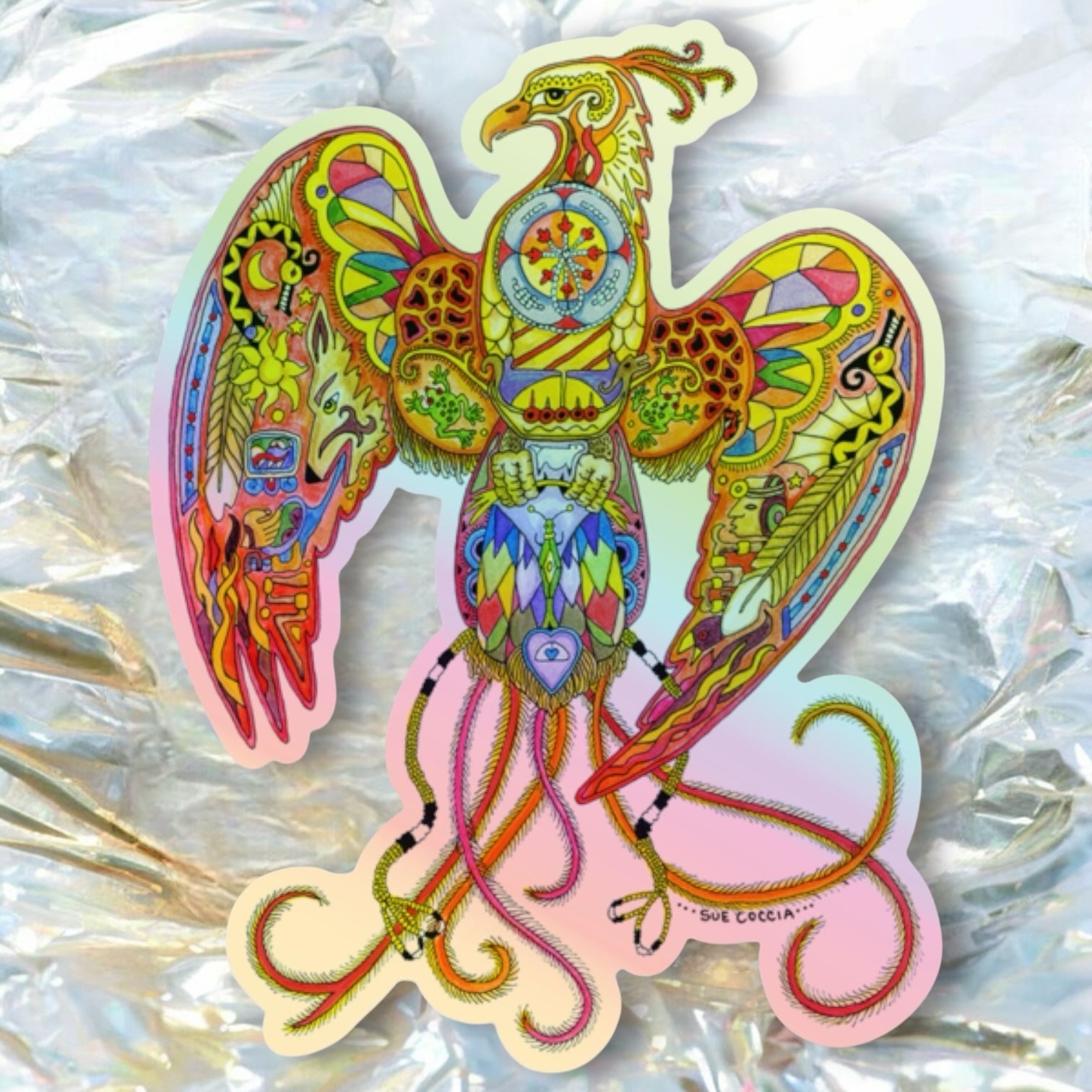 Phoenix Holographic Sticker