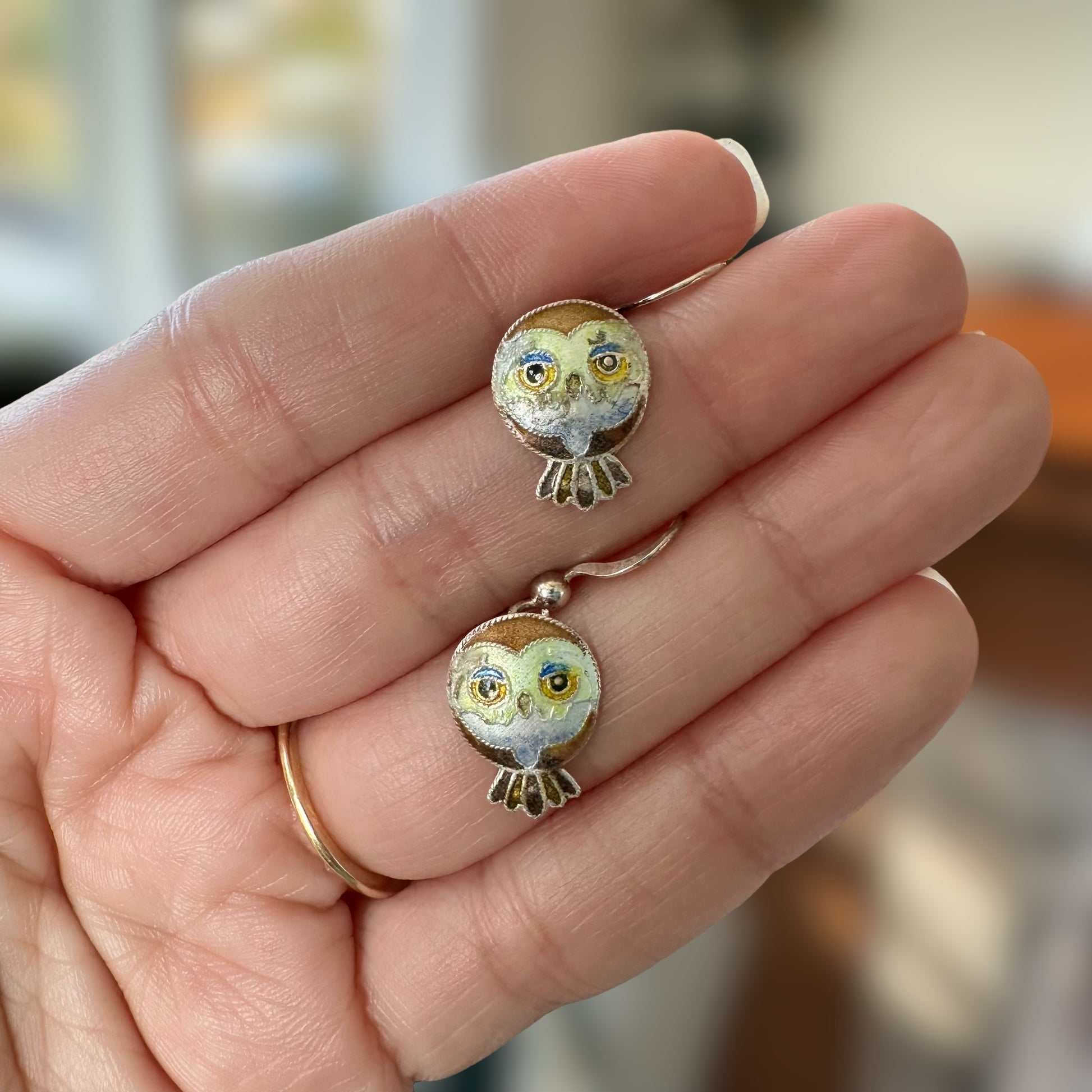 Pygmy Owl Earrings