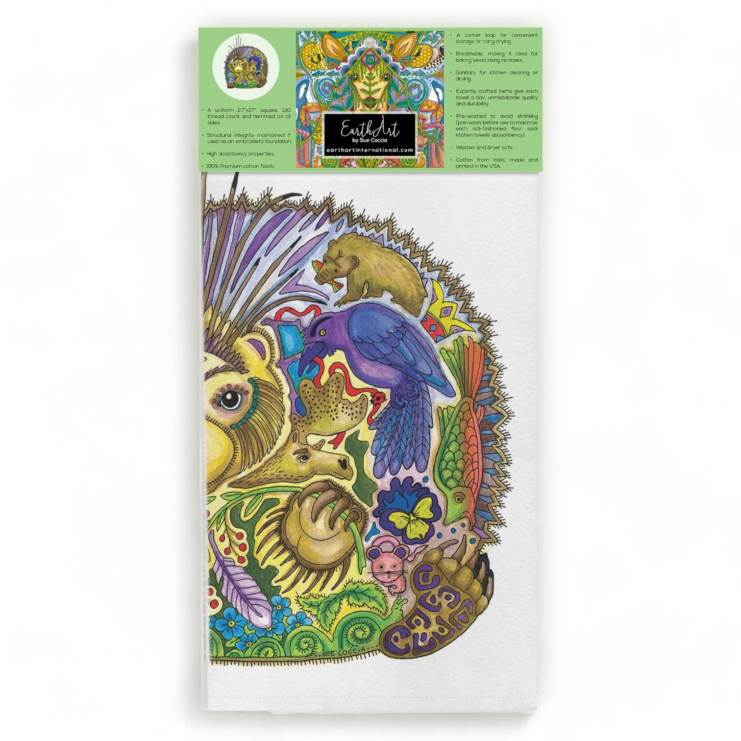Porcupine Flour Sack Towel