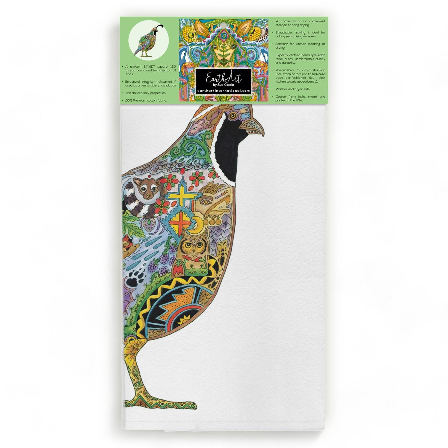 Quail Flour Sack Towel