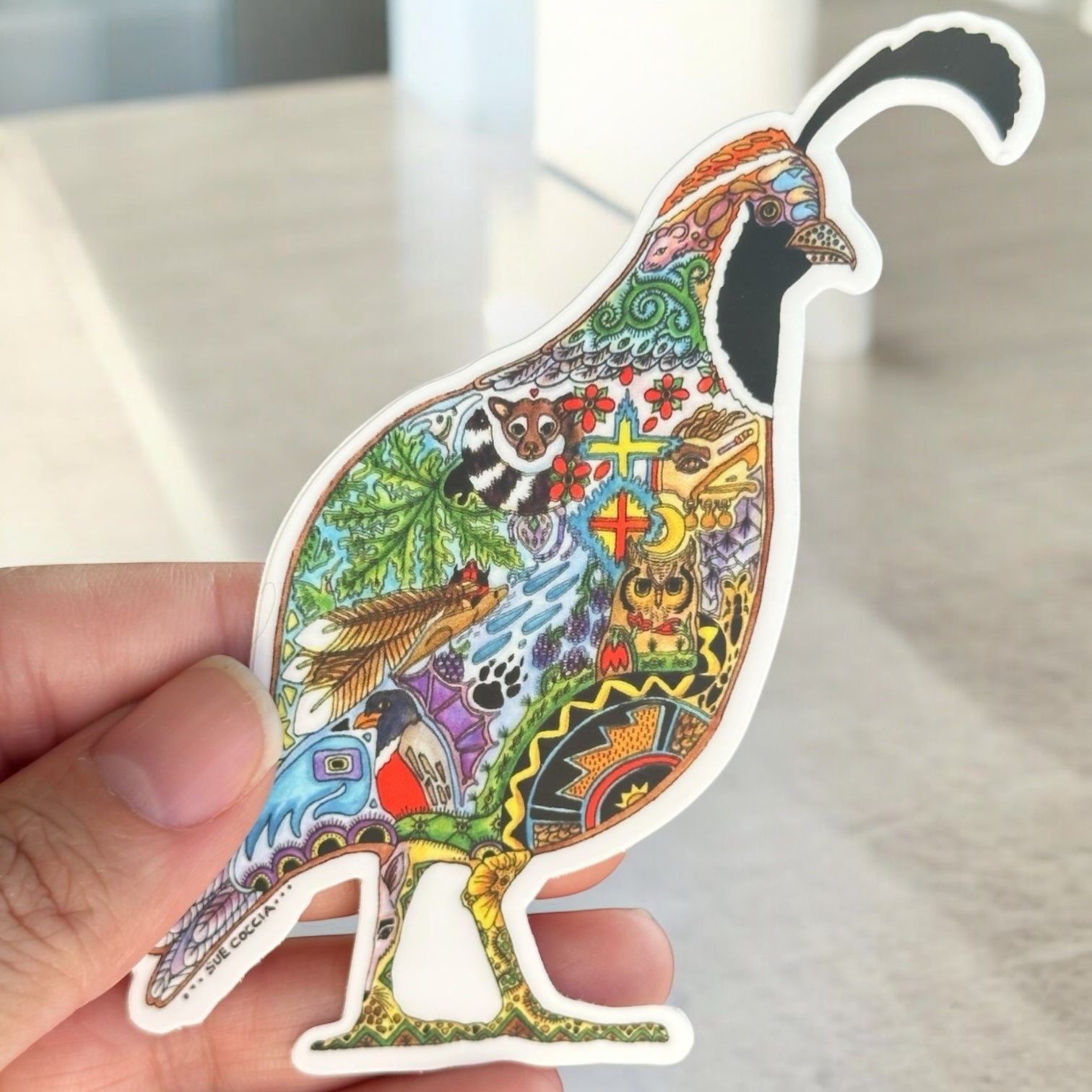 Quail Sticker