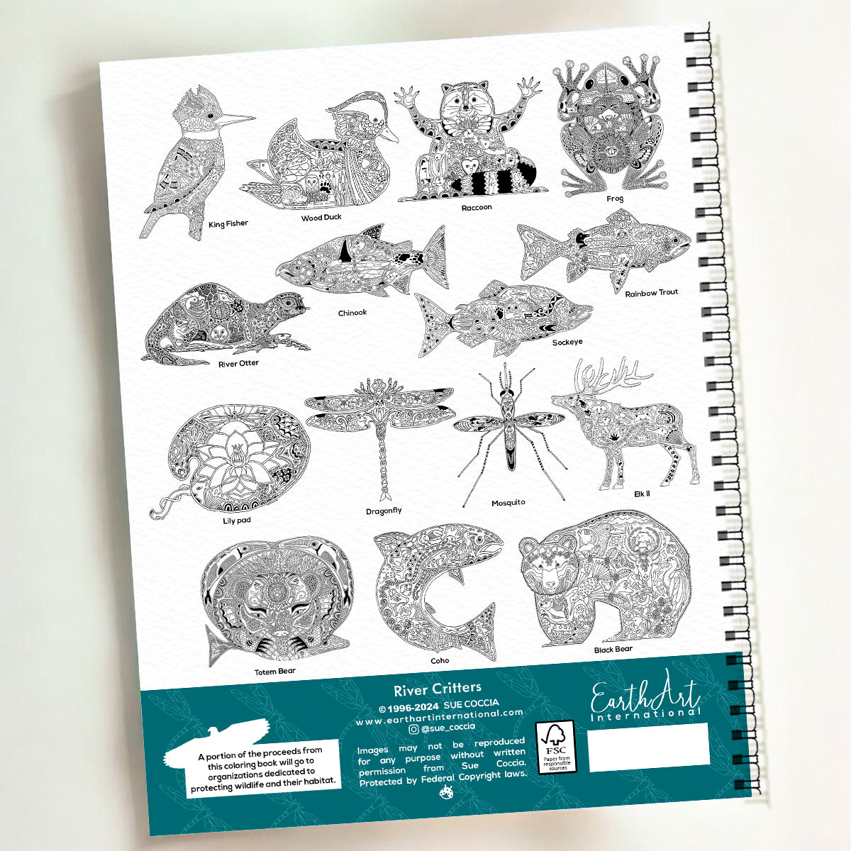 River Critters Coloring Book